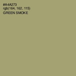 #A4A273 - Green Smoke Color Image